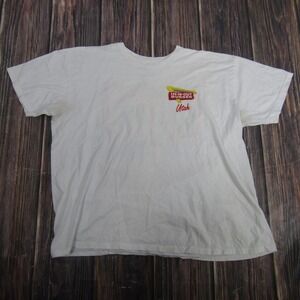 In-N-Out Burger Shirt Mens 2XL White Utah Beach Sunset Restaurant Graphic Tee
